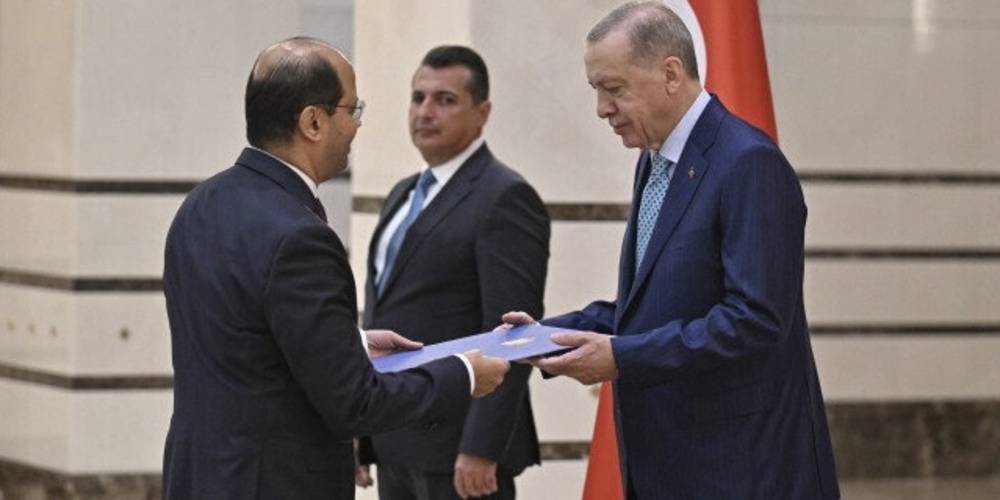 Mısır'ın Ankara Büyükelçisi Hamami Cumhurbaşkanı Erdoğan'a güven mektubu sundu: 13 yıl sonra bir ilk